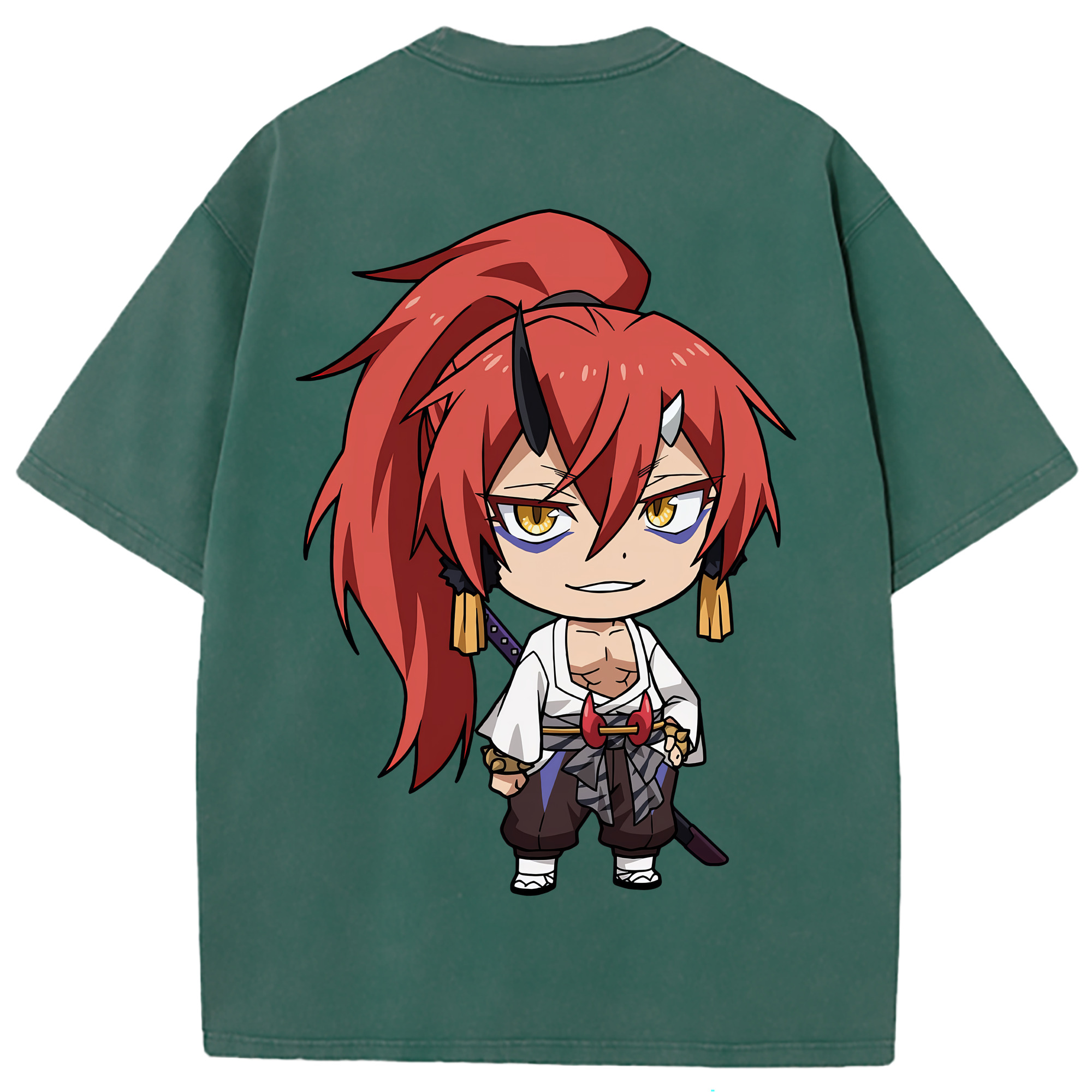 （画像用） 転スラ Regarding Reincarnated to Slime 綿100% ヴィンテージ風 半袖Tシャツ（背面プリント）